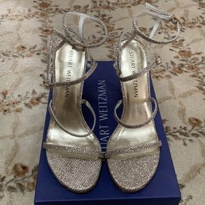 Stuart Weitzman Platinum Noir sandals